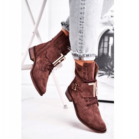 Botas de Mujer Nicole Suede Brown 2591 marrón 2