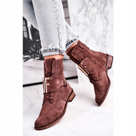 Botas de Mujer Nicole Suede Brown 2591 marrón 3