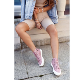 Zapatillas de Mujer Big Star High Warm Pink GG274109 rosado 3