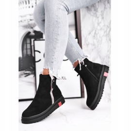 PS1 Botas de mujer, dos sandalias, regreso negro 4
