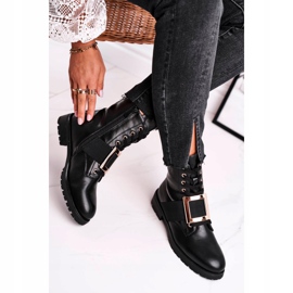 Botas de mujer Happy Su negras con hebilla dorada negro 1 Botas de mujer Happy Su negras con hebilla dorada negro 1