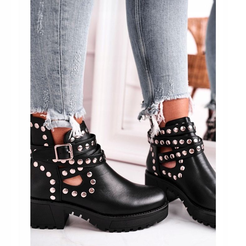 Botas de Mujer con Remaches Grunge Negro Heavenly 1 Botas de Mujer con Remaches Grunge Negro Heavenly 1