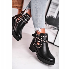 Botas de Mujer con Remaches Grunge Negro Heavenly 4