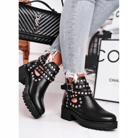Botas de Mujer con Remaches Grunge Negro Heavenly 3