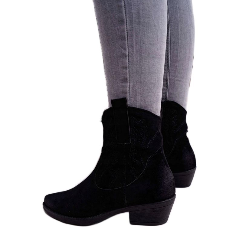 BUGO Botas Vaqueras Mujer Ante Negro Ferders 3 BUGO Botas Vaqueras Mujer Ante Negro Ferders 3