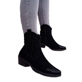 BUGO Botas Vaqueras Mujer Ante Negro Ferders 1 BUGO Botas Vaqueras Mujer Ante Negro Ferders 1
