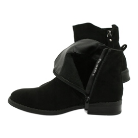 Evento Botines de ante negro con cremalleras 3 Evento Botines de ante negro con cremalleras 3