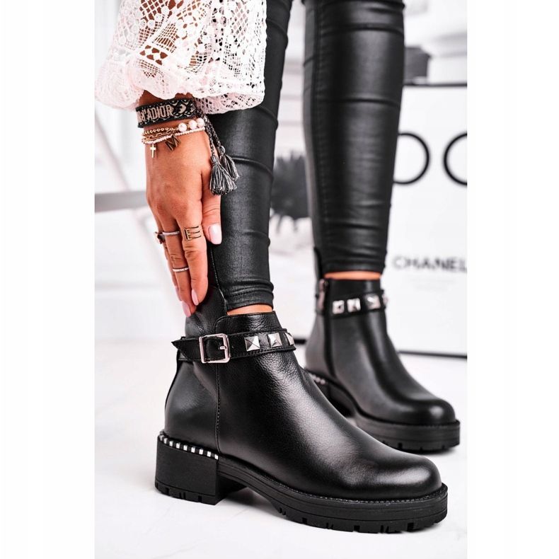 Botas Calientes Mujer Piel Laura Messi Negro 2055 1