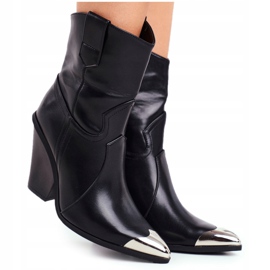 Botas Altas De Mujer Con Punta De Acero Negras Emporia negro 4