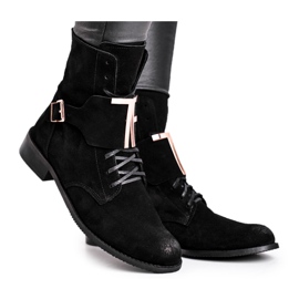 Botas de Mujer Nicole Suede Black 2591 negro 6
