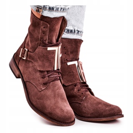 Botas de Mujer Nicole Suede Brown 2591 marrón 5