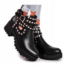 Botas de Mujer con Remaches Grunge Negro Heavenly 6