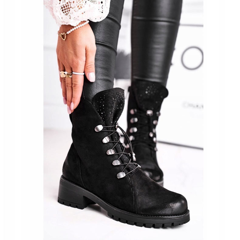 S.Barski Botas de mujer Warm Black Bipper Workers negro 1 S.Barski Botas de mujer Warm Black Bipper Workers negro 1
