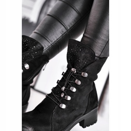 S.Barski Botas de mujer Warm Black Bipper Workers negro 6