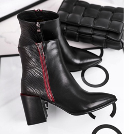 S.Barski Botas negras de mujer Black Lippi negro 5