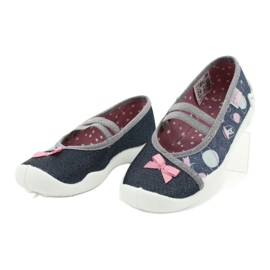 Calzado infantil befado 116X281 azul marino plata gris 5
