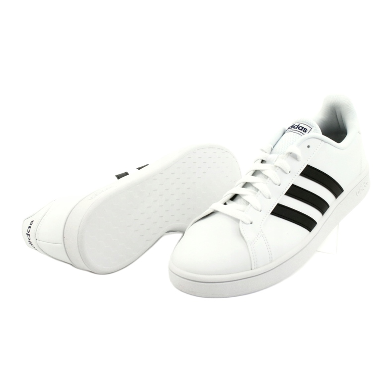 Zapatillas Adidas Grand Court Base M EE7904 blanco negro 2