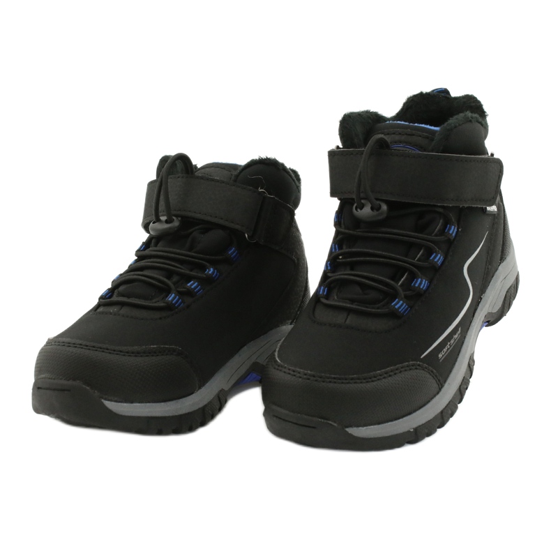 Botas deportivas soft-shell con membrana American Club HL38 / 20 negro azul 2