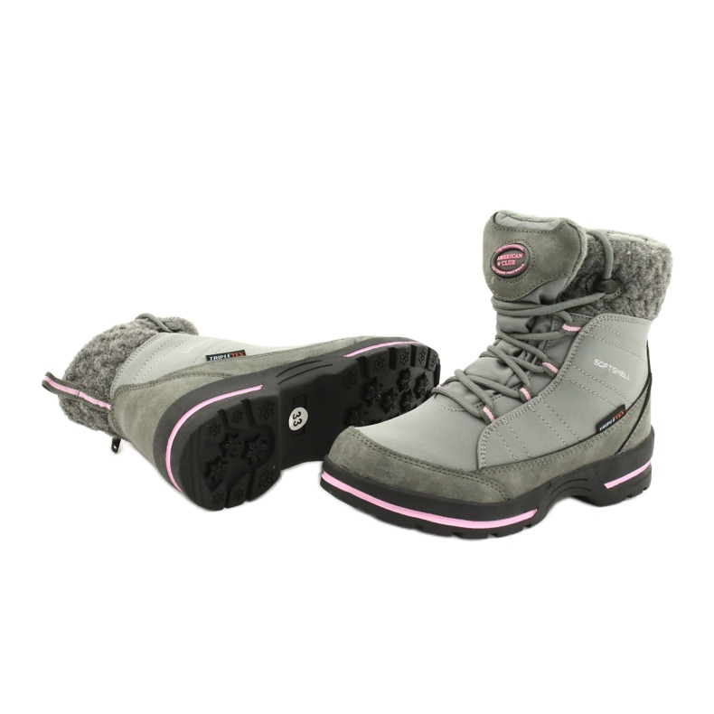 American Club Botas blandas con membrana SN03 / 20 rosa gris 3