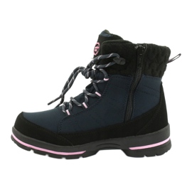 American Club Botas blandas con membrana SN03 / 20 negro azul marino rosado 1