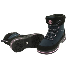 American Club Botas blandas con membrana SN03 / 20 negro azul marino rosa 3