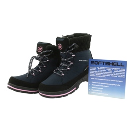 American Club Botas blandas con membrana SN03 / 20 negro azul marino rosa 4