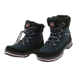 American Club Botas blandas con membrana SN03 / 20 negro azul marino rosado 2
