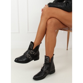 Botas negras con tachuelas negro A2300 Negro 3