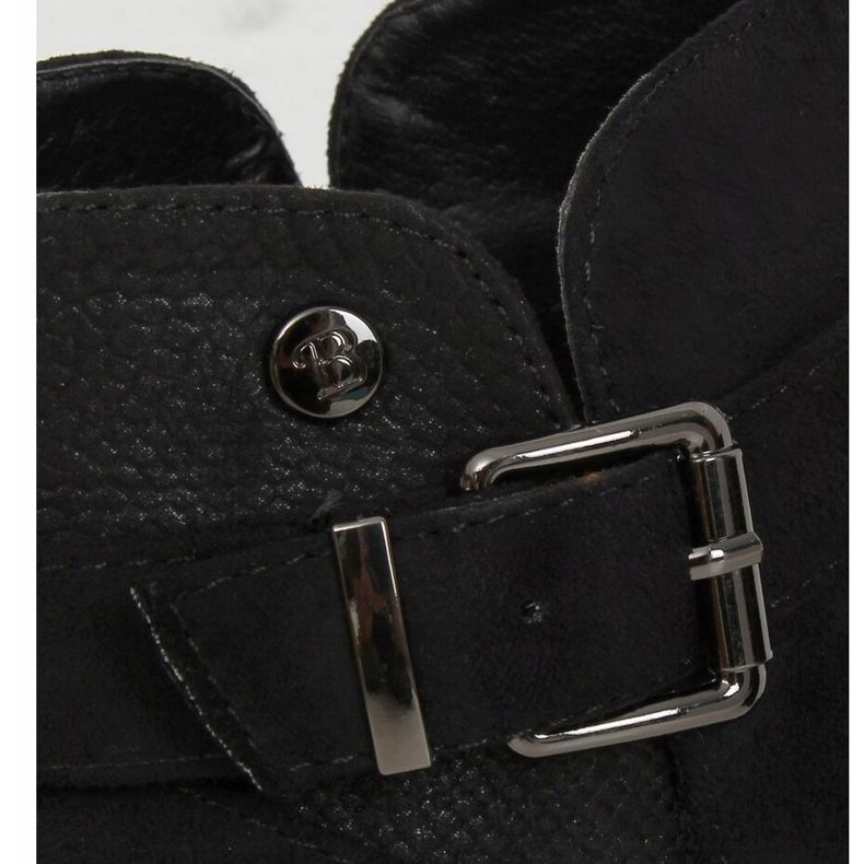 Negro CM-8M5 Botas negras de suela alta 1 Negro CM-8M5 Botas negras de suela alta 1