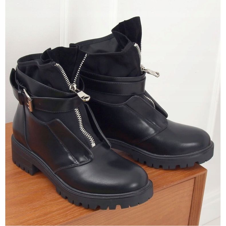 Botas militares negras NC1038 Black negro 1 Botas militares negras NC1038 Black negro 1