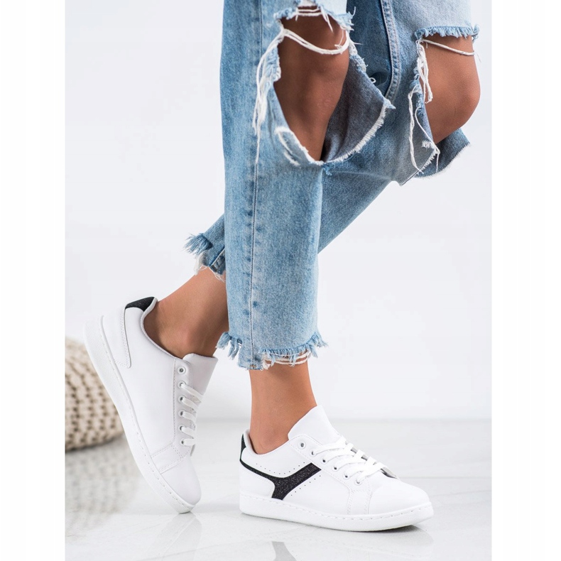 SHELOVET Calzado deportivo de moda blanco 1