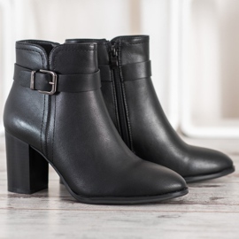Sergio Leone Botas clásicas de tacón alto negro 3