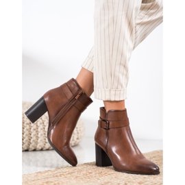 Sergio Leone Botas clásicas de tacón alto marrón 3