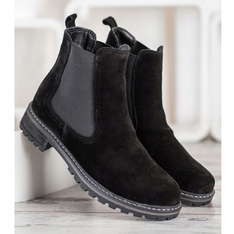 Filippo Botas Chelsea de piel negro 1