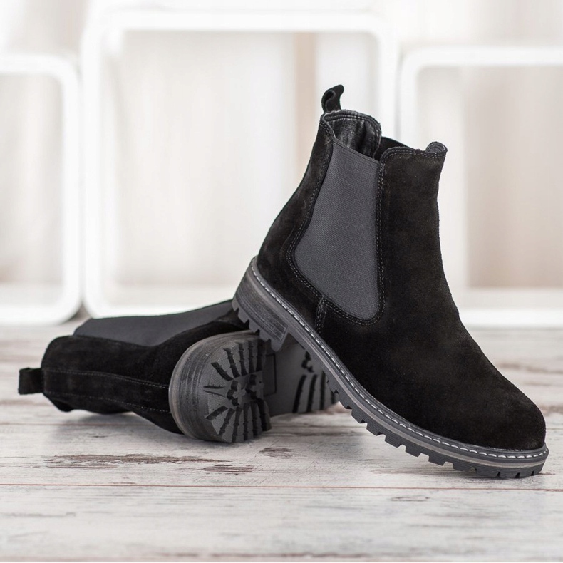 Filippo Botas Chelsea de piel negro 2