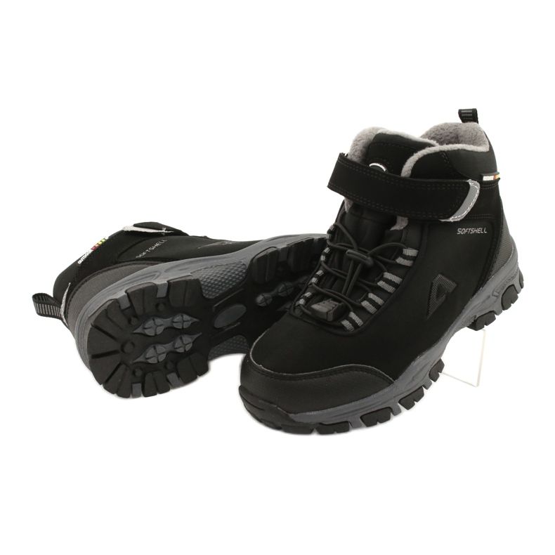 American Club Botas de softshell americanas botas de invierno con membrana negro gris 3 American Club Botas de softshell americanas botas de invierno con membrana negro gris 3