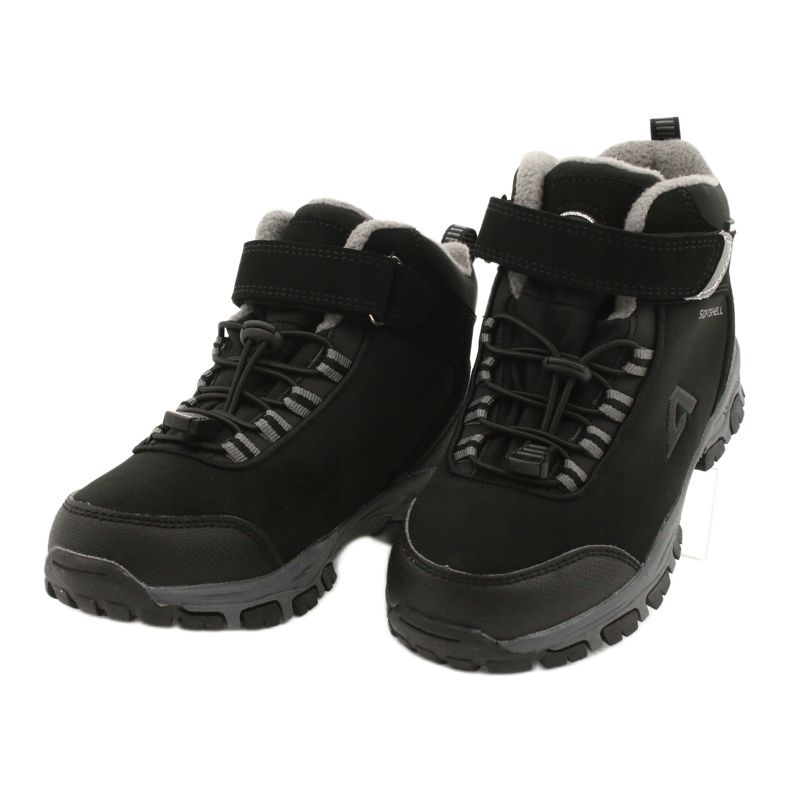 American Club Botas de softshell americanas botas de invierno con membrana negro gris 2 American Club Botas de softshell americanas botas de invierno con membrana negro gris 2