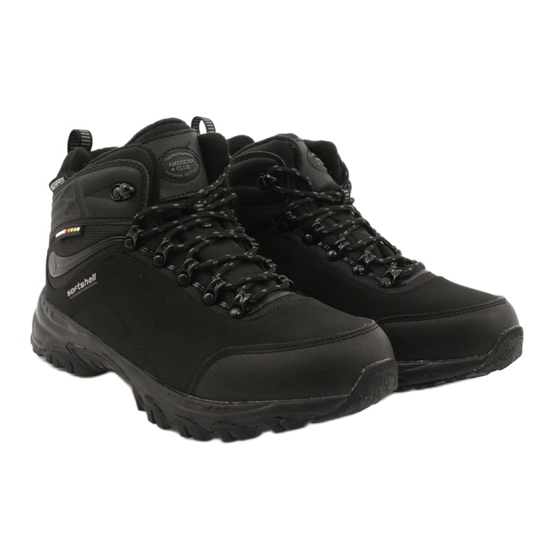 American Club Botas americanas de trekking Softshell con membrana negro 4 American Club Botas americanas de trekking Softshell con membrana negro 4