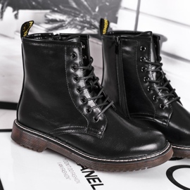EVE Marita Black Boots Mujer Trappers Glany negro 4