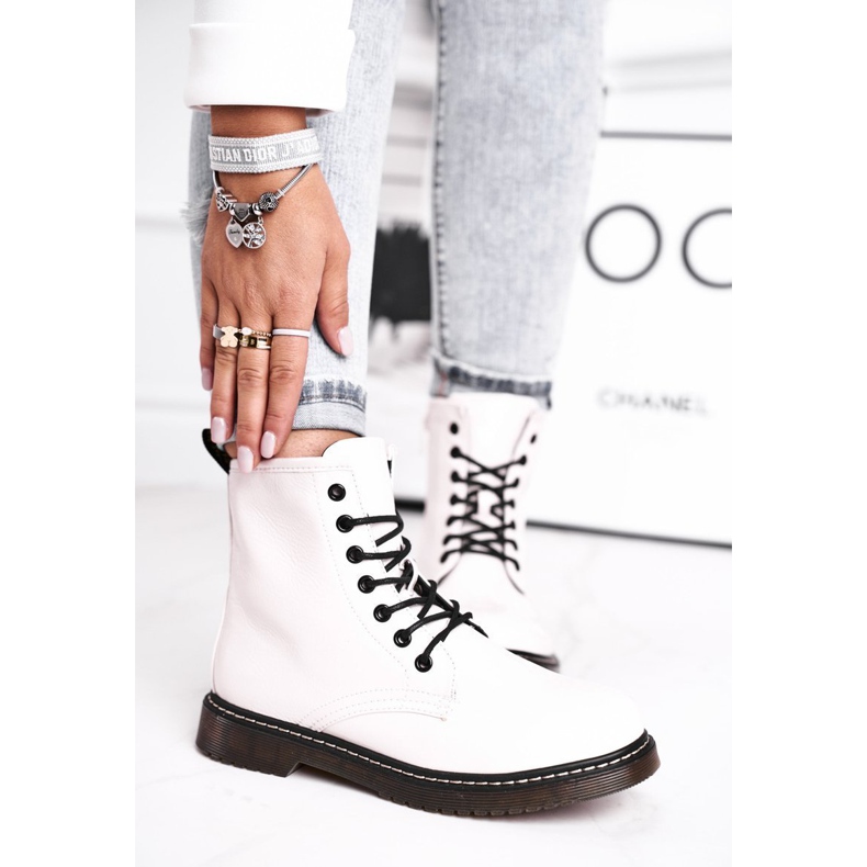 EVE Botas Mujer Botas Lacadas Glany White Marita blanco 1 EVE Botas Mujer Botas Lacadas Glany White Marita blanco 1