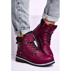 EVE Botas Mujer Burdeos Grunders rojo multicolor 2