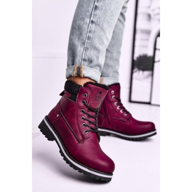 EVE Botas Mujer Burdeos Grunders rojo multicolor 1
