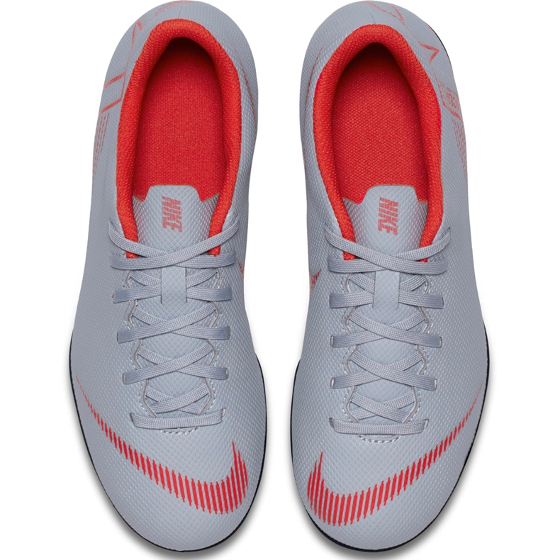Zapatos de fútbol Nike Mercurial Vapor 12 Club Mg Jr AH7350 060 multicolor gris 1