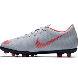 Zapatos de fútbol Nike Mercurial Vapor 12 Club Mg Jr AH7350 060 multicolor gris 2