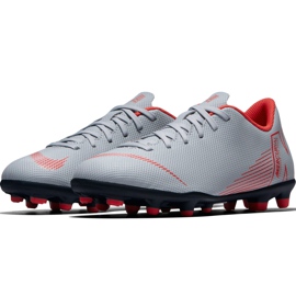 Zapatos de fútbol Nike Mercurial Vapor 12 Club Mg Jr AH7350 060 multicolor gris 3
