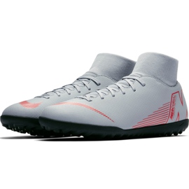 Zapatos de fútbol Nike Mercurial Superfly X 6 Club Tf AH7372 060 gris gris 3