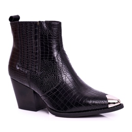 Botas De Mujer Con Tacón Negro Cowboys Atticus 5