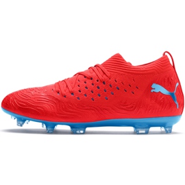 Botas de fútbol Puma Future 19.2 Netfit Fg Ag 105536 01 multicolor rojo 1