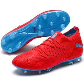 Botas de fútbol Puma Future 19.2 Netfit Fg Ag 105536 01 multicolor rojo 4