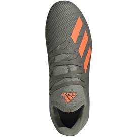 Verde adidas X 19.3 Fg Junior botas de fútbol EF8374 gris 1